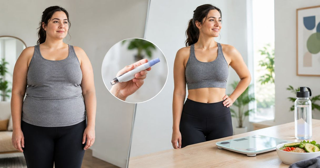 What weight loss results can you expect by week six on GLP-1?